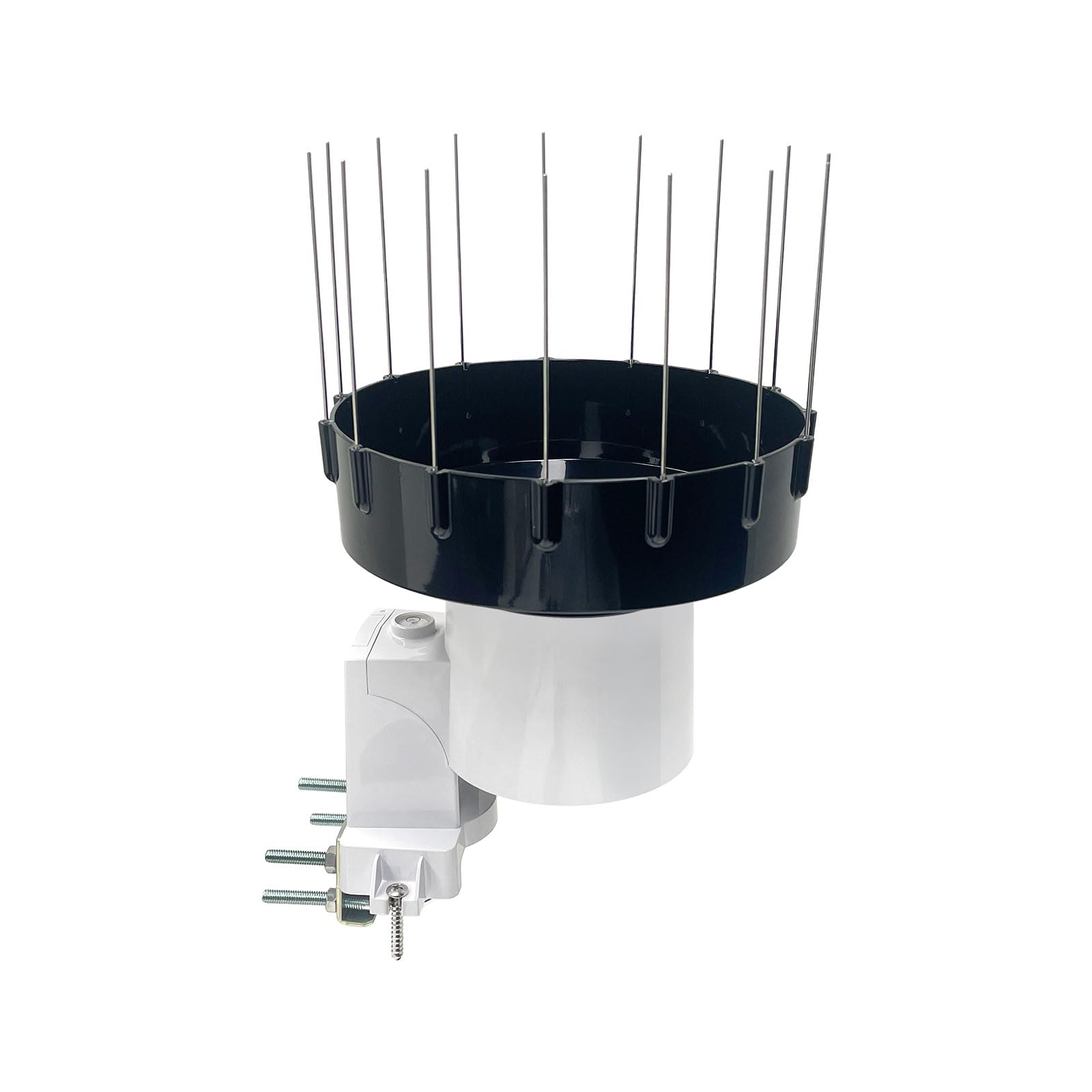 ECOWITT pluviómetro WH40, colector de lluvia autodrenante para el hogar, pluviómetro inalámbrico, pluviómetro wifi, sensor, grabación de precipitación con uñas de pájaro, no se puede usar solo