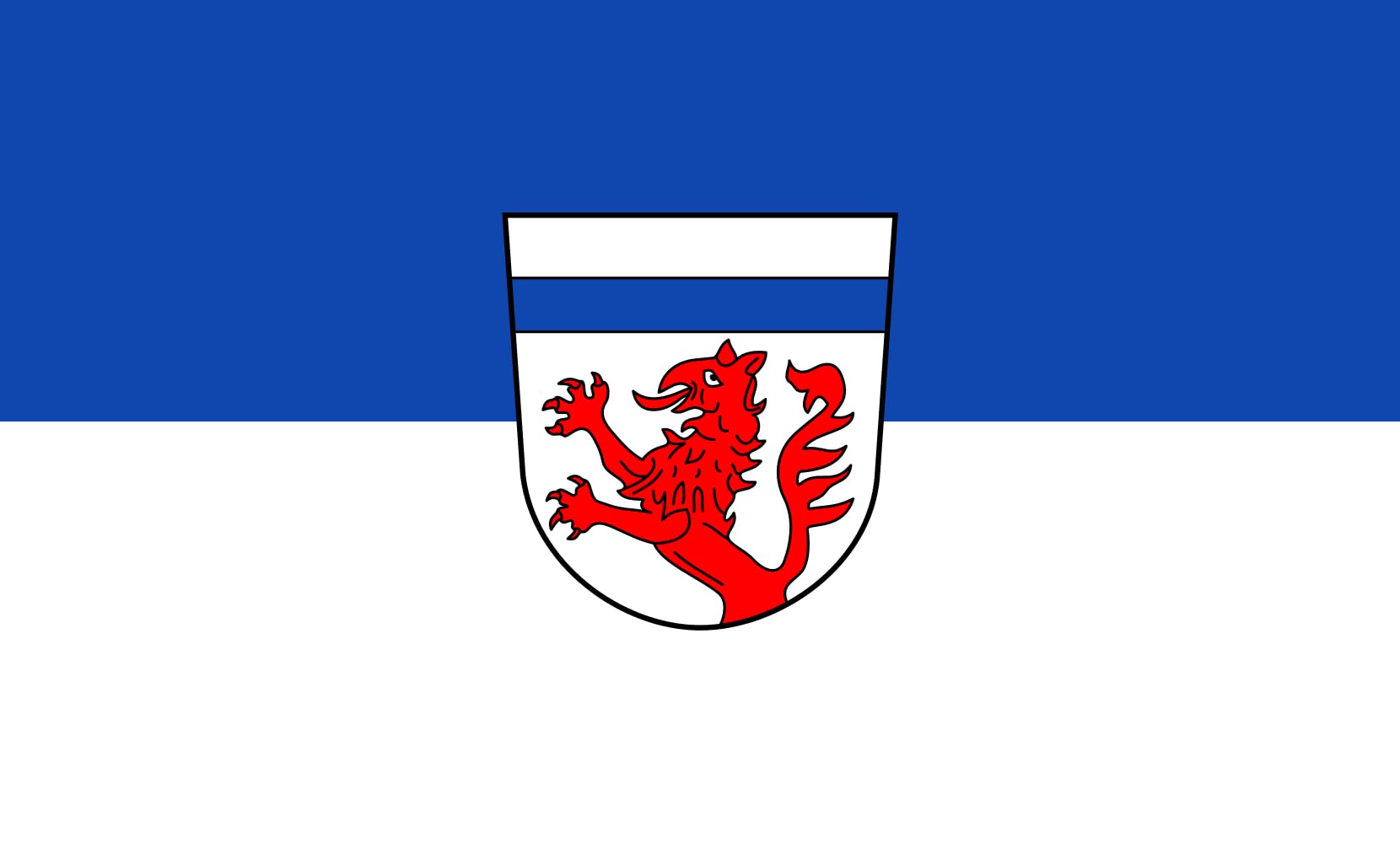 Drapeau de Saulgrub 90x150cm résistant au vent pour pavoisement durable
