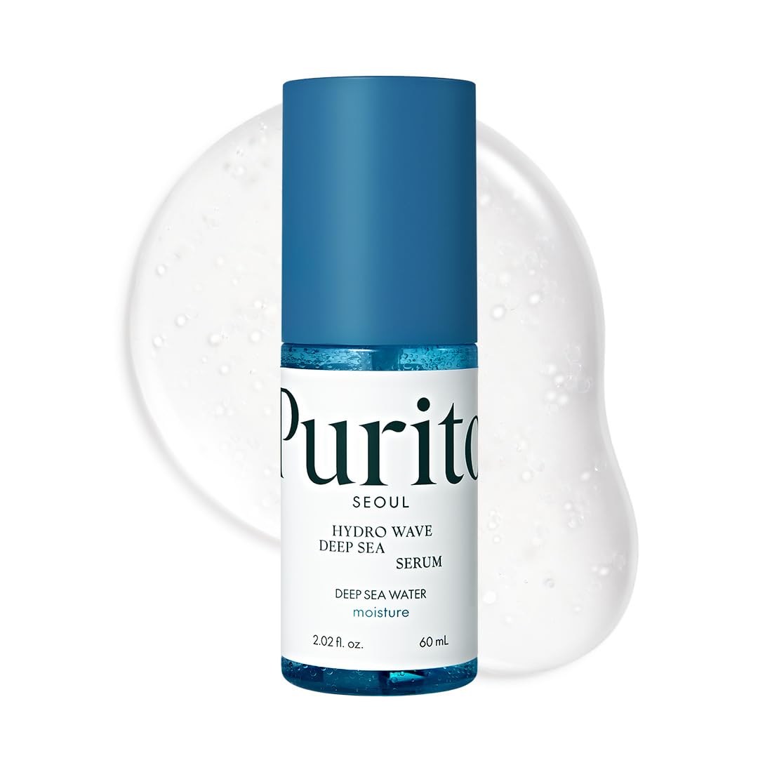 PURITO Deep Sea Serum | Deep Sea Water 66% + Marine Complex + Snow Mushirooms | Facial Serum | for Hydration, Skin Plumping | Lightweight & Non-Greasy Texture | Korean skincare, 60mL 2.02 fl.oz