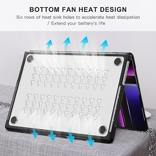 Evita arañazos con la funda rígida MacBook Pro 14 carcasa protectora de plástico duro A2442 M3 M4 7