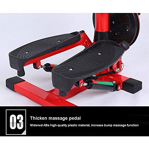 Image of Mini-Stepper Swing Stepper Adjustable Stepper Aerobic Twist Stair Stepper Exercise Fitness Workout Machine with LCD Screen and Safety Handlebars