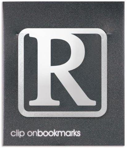 Metal Alphabet Clip-on Letter R Bookmark