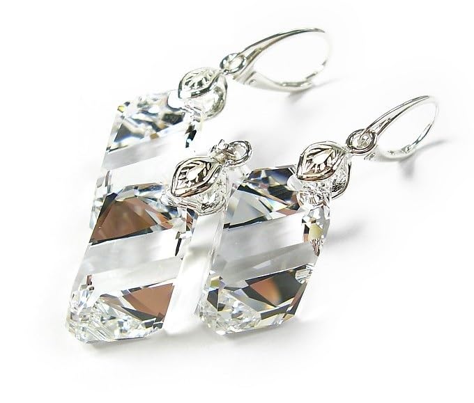 Pendientes y colgante de cristal ARANDE el regalo inolvidable en plata 925