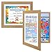 AUEAR, Kids Art Frames 10x12.5, Horizontal and Vertical Display, Front Opening, Wall Display for Artworks, Kids Drawings, Award Certificate, Crafts or Pictures(Tan, 2-Pack)