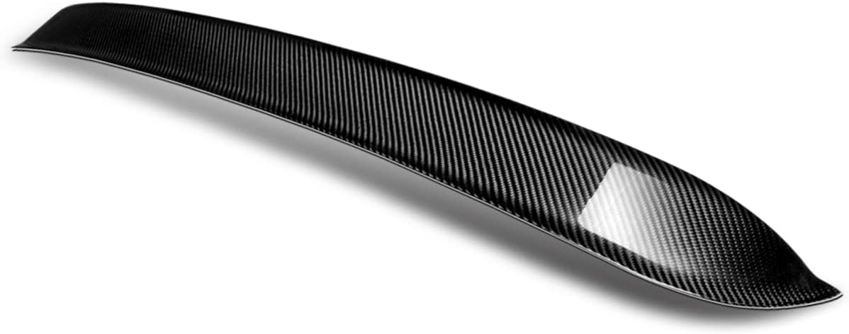 Auto Dynasty Rear Car Trunk Lid Spoiler Compatible with Mercedes-Benz C43 C63 AMG C300 C180 C200 C250 C350e C400 C-Class Sedan 2015-2021, Glossy Black, Carbon Fiber