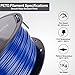 3DF Printing Filament – Blue PETG 3D Filament for FDM 3D Printers | PETG Filament 1.75mm | Dimensional Accuracy +/- 0.02mm | 1kg (2.2lbs) Spool | Pack of 1