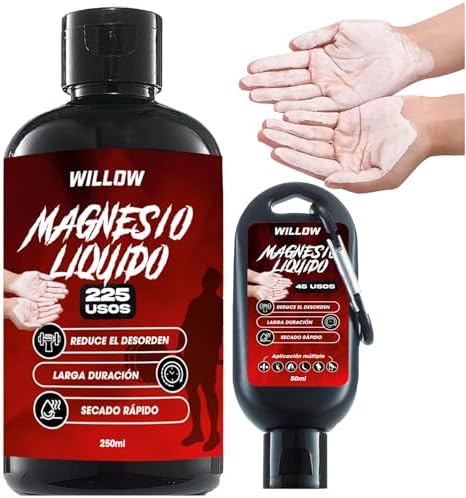 Willow ® Magnesio Líquido 250ML + 50ML | Magnesio Escalada | Tiza...