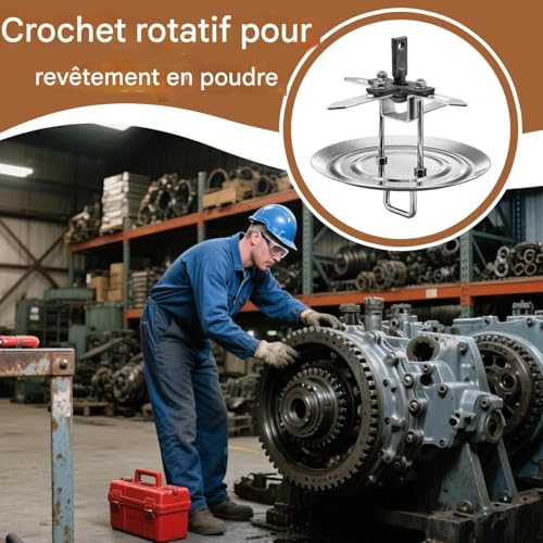 Crochet rotatif pour roue et rangement de véhicule aménagé - 3
