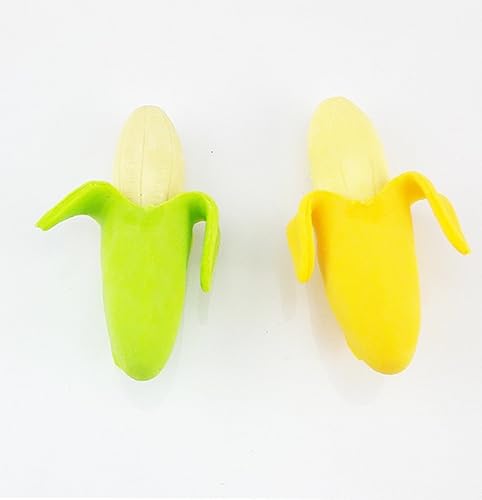 Miniatura 2 de yueton Paquete de 4 juguetes de goma para niños, diseño de plátano