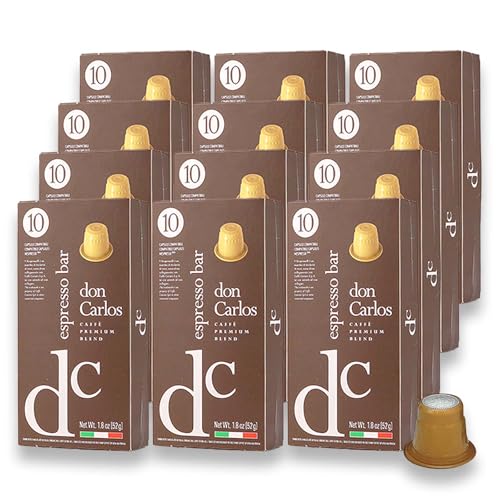 ドンカルロス コーヒーカプセル エスプレッソ バー 120個入り ネスプレッソ 互換 120カプセル 大容量 イタリア espresso bar Don Carlos
