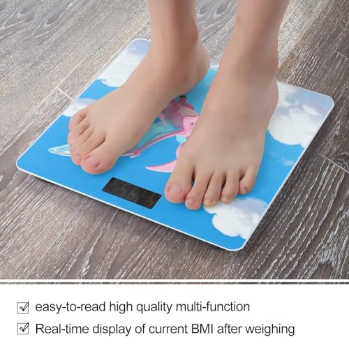 Báscula digital Dinosaur para baño con pantalla LCD miniatura 5