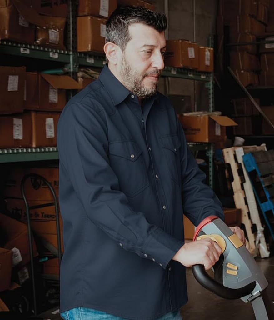 FR Welding Shirt – Flame Resistant, Fire Retardant, 100% Cotton, 7oz Lightweight - Image 2