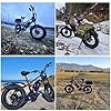 eAhora Terra/Luna [2025] Dual Motor Electric Bike for Adult, 3000W/1500W 33MPH Ebike, 80 Miles Range Long Range Ebike, 20"*4.0 All-Terrain Fat Tires Full Suspension E-Bike for Coummute Women/Men #1