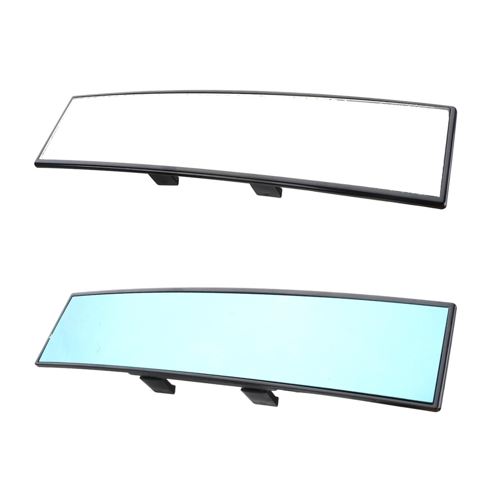 Xuanqingyi Store Lusterko wsteczne samochodu o dużej widoczności, przeciwodblaskowe, automatyczne wspomaganie lusterka, kąt panoramiczny, 300 mm (Color : Anti-glare Blue)
