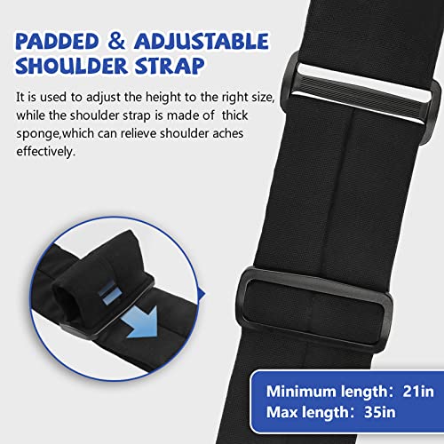 AOTWAN Puppy Sling Dog Carriers for Small Dogs with Adjustable Shoulder Strap and Pocket Puppy Carrier Waterproof Dog Carry Sling for Walking Subway Travel(Black) - Image 2
