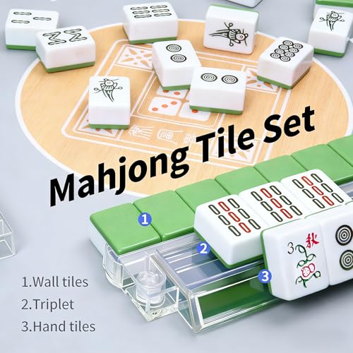 Mahjong Racks con Pushers Transparentes, Set 4 Piezas miniatura 3