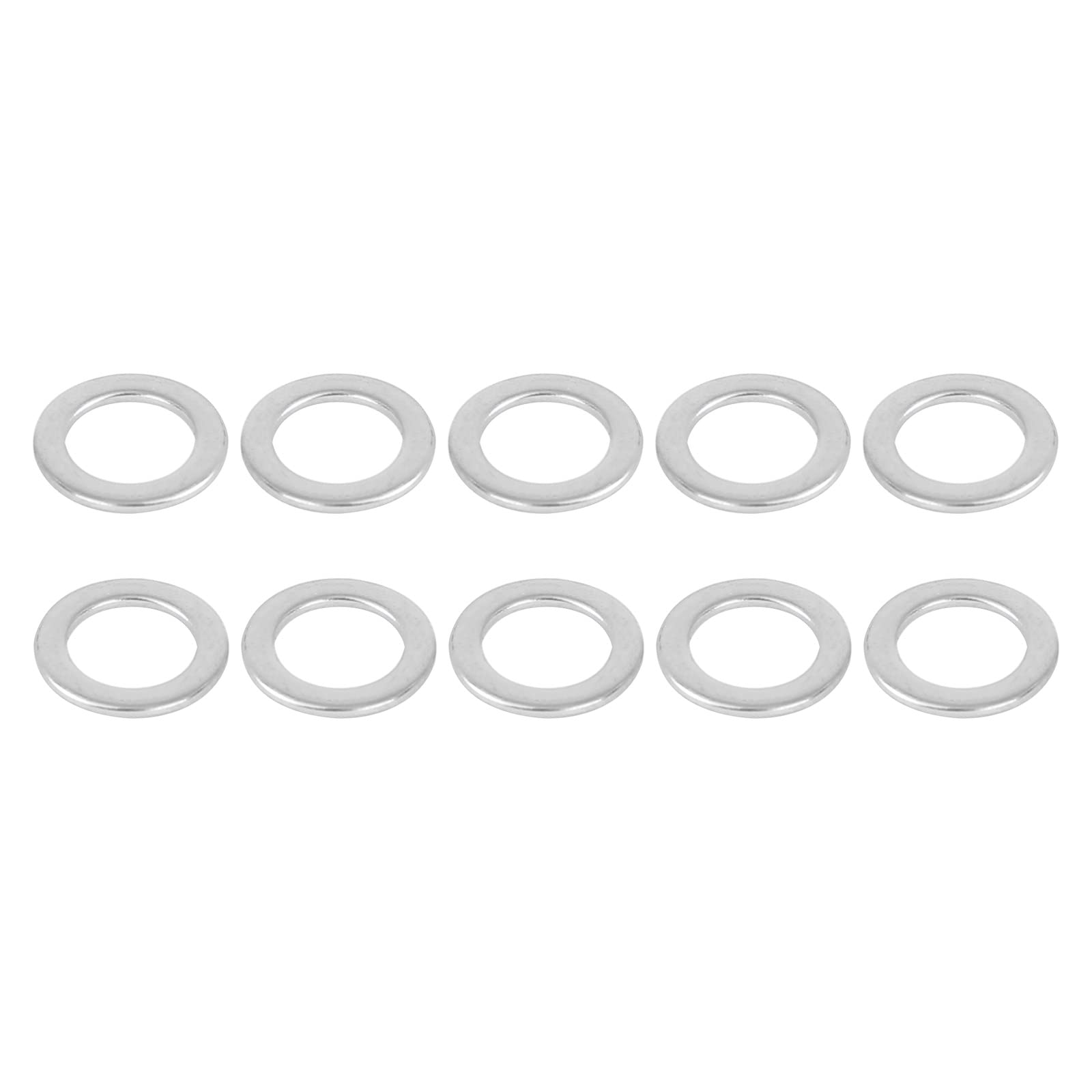 DTGN 8mmx13mmx1mm(IDxODxT) Stainless Steel Flat Washers - 110Pack - Good for Industrial Machinery - Flat Ring Gaskets - Silver Tone