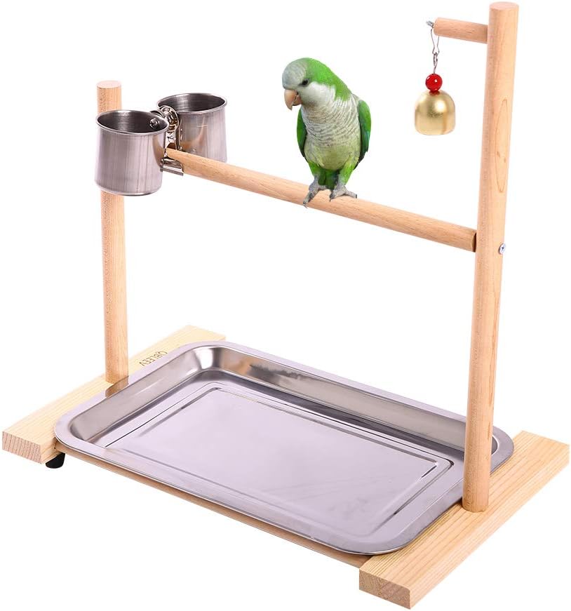 QBLEEV Bird Playground,Birdcage Play Stands,Parrot Perch