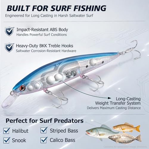 LITTMA Patrol 115s Saltwater Sinking Minnow Jerkbait Fishing Plug - image 2