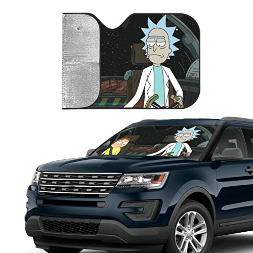 Anime Suv Sunshade Windshield Heat Shield Windshield Sunshade Retractable Windshield Sunshade For Car Funny Windshield Sun Shade-Blocks Uv Rays Sun Visor Protector Keep Your Vehicle Cool #TOP2