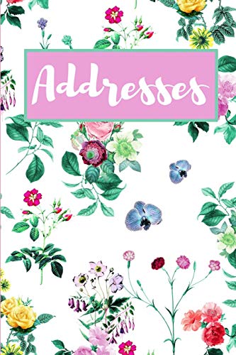 Addresses: Pink, Green & Purple Floral Design