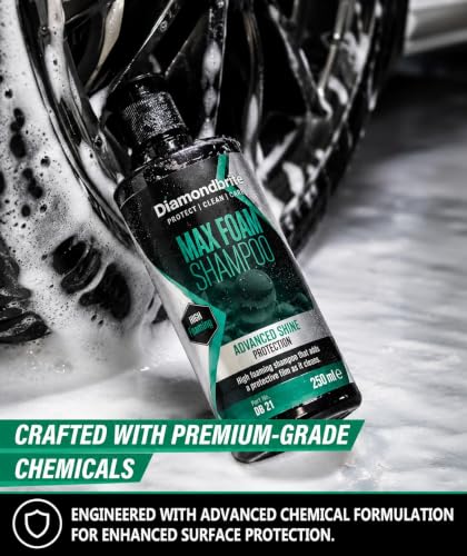 Image of Diamondbrite Max Foam Car Shampoo, Car Washing Shampoo with Advanced Shine Protection | Scratch-Free Cleaning for Paint, Glass, Chrome & Plastic | 300ml