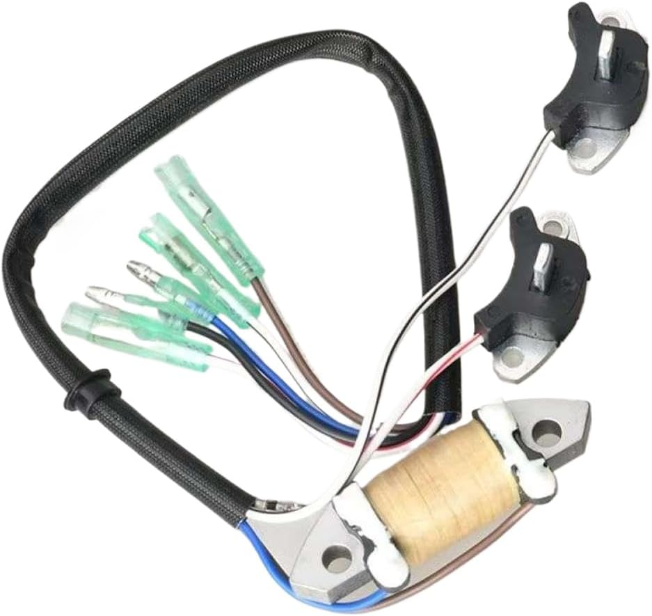 Superior-Charge Coil Coil Pulser Assy 69P-85541-19 69P-85541-09 61N-85543-09 Compatible with 25HP 30HP 2 Stroke Boat Motor Engine