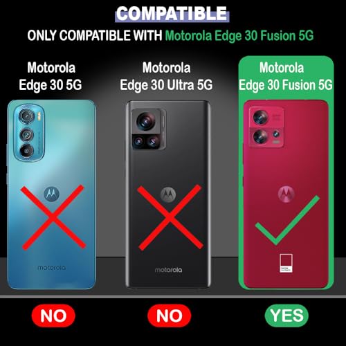 Image of Back Cover for Motorola Edge 30 Fusion 5G | Full Camera Protection | Premium Liquid Silicon Case | Flexible Bumper Case for Motorola Edge 30 Fusion 5G (Red)