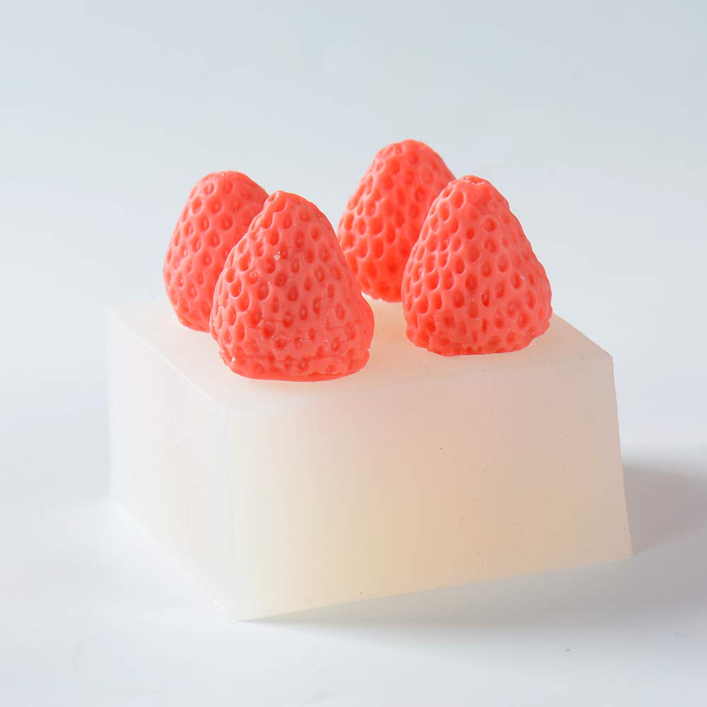 Kurtzy Moules en Siliconen en Forme de Fruit (Lot de 5) - Moules 3D Annanas, Orange