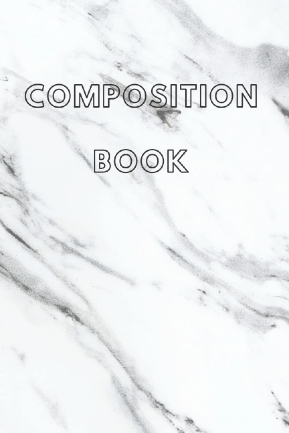 Composition book: soft Marble