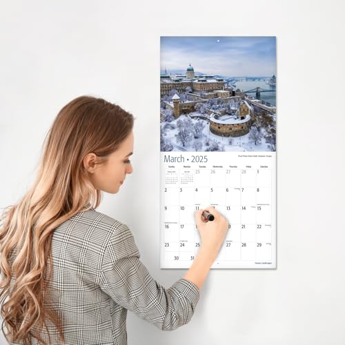 Image of RED EMBER Snowy Landscapes 2025 Wall Calendar 12 Month | 12 inch x 24 inch Open | Thick & Sturdy Paper | Giftable | Calendar 2025