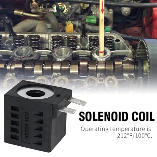 Image of 10225-96 Solenoid Coil 12V DC 9.0 Ohms 1.33 Amps 16W Hydraulic Power Unit Replacement for Valve Stem Series 08 80 88 98