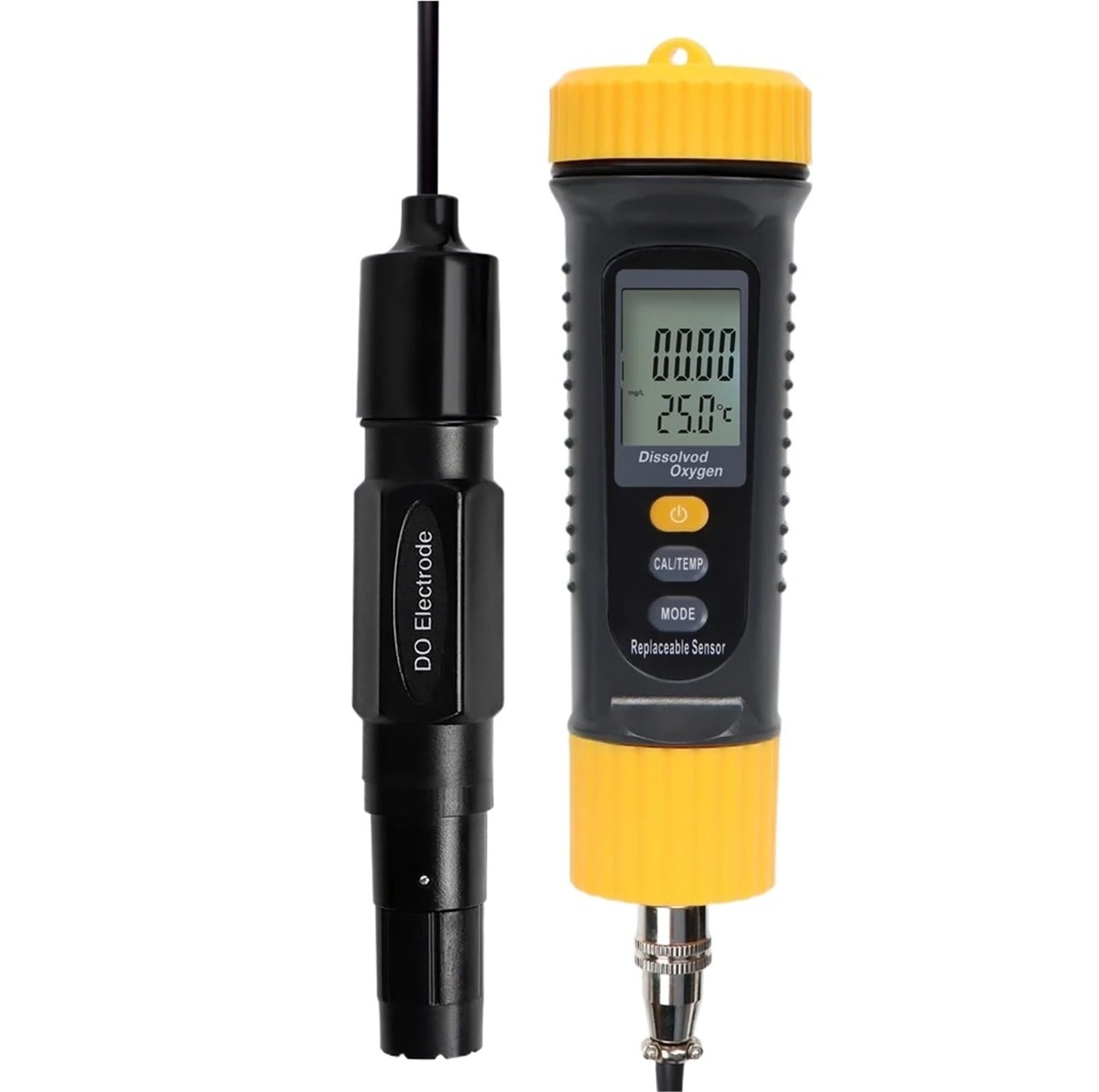 Digital pH Meter, DO Tester 0-20/L Digital Dissolved Oxygen Meter Water Quality Tester Aquarium Aquaculture Oxygen Contents Detector
