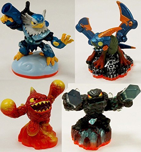 4 x NEW Skylanders Giants LIGHTCORE Figures DROBOT Jet-Vac ERUPTOR Prism Break by Skylanders