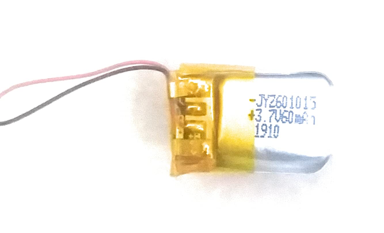 KP-601015 3.7v 60mAh rechargeble battery for bluetooth handset, Ear buds (Kaju battery-compitable for boAt bluetooth)