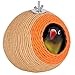 Kuuleyn Hand Made Woven Bird Nests,Dove Nesting Box,Morning Dove Nesting Box,Coconut Shell Hatching Nesting Cage Cave for Parrots Hamster