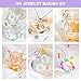 Jewelry Making Kit, 1960 pcs, Supplies Includes Beads, Instructions, Findings, Wire for Bracelet, Necklace, Earrings Making Kit for Adults by Inscraft