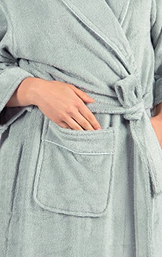 Women's Luxury Terry Cloth Bathrobe - Soft Rayon & Cotton4