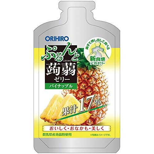 オリヒロ ぷるんと蒟蒻ゼリーパウチショット パイナップル