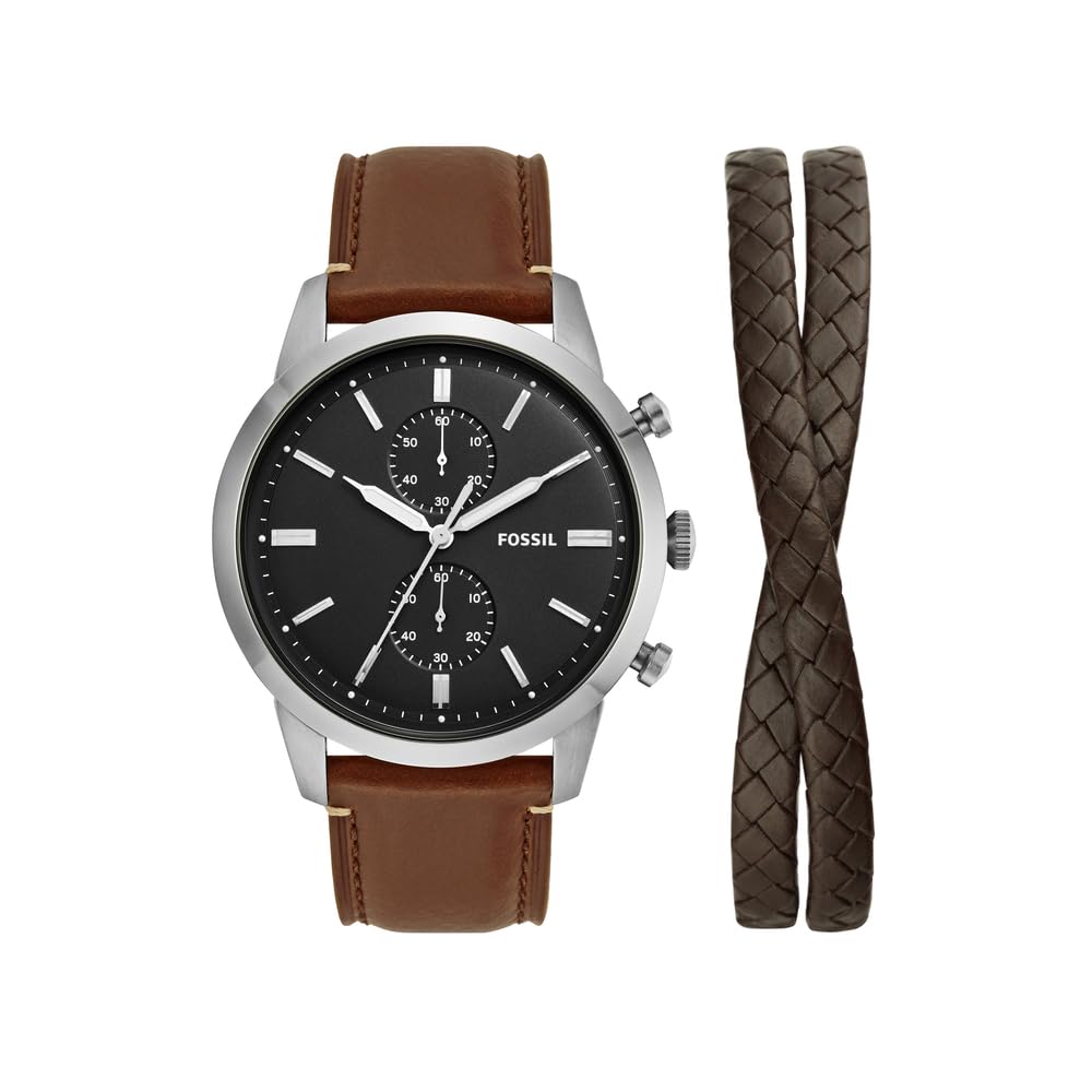 Fossil Townsman Analog Black Dial Leather Mens Watch-Fs5967Set (B0BFXQYB4N) Amazon Price History, Amazon Price Tracker