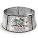 Hallops Galvanized Tree Collar - Large to Small Christmas Tree. Adjustable Metal Skirt, Christmas Decor