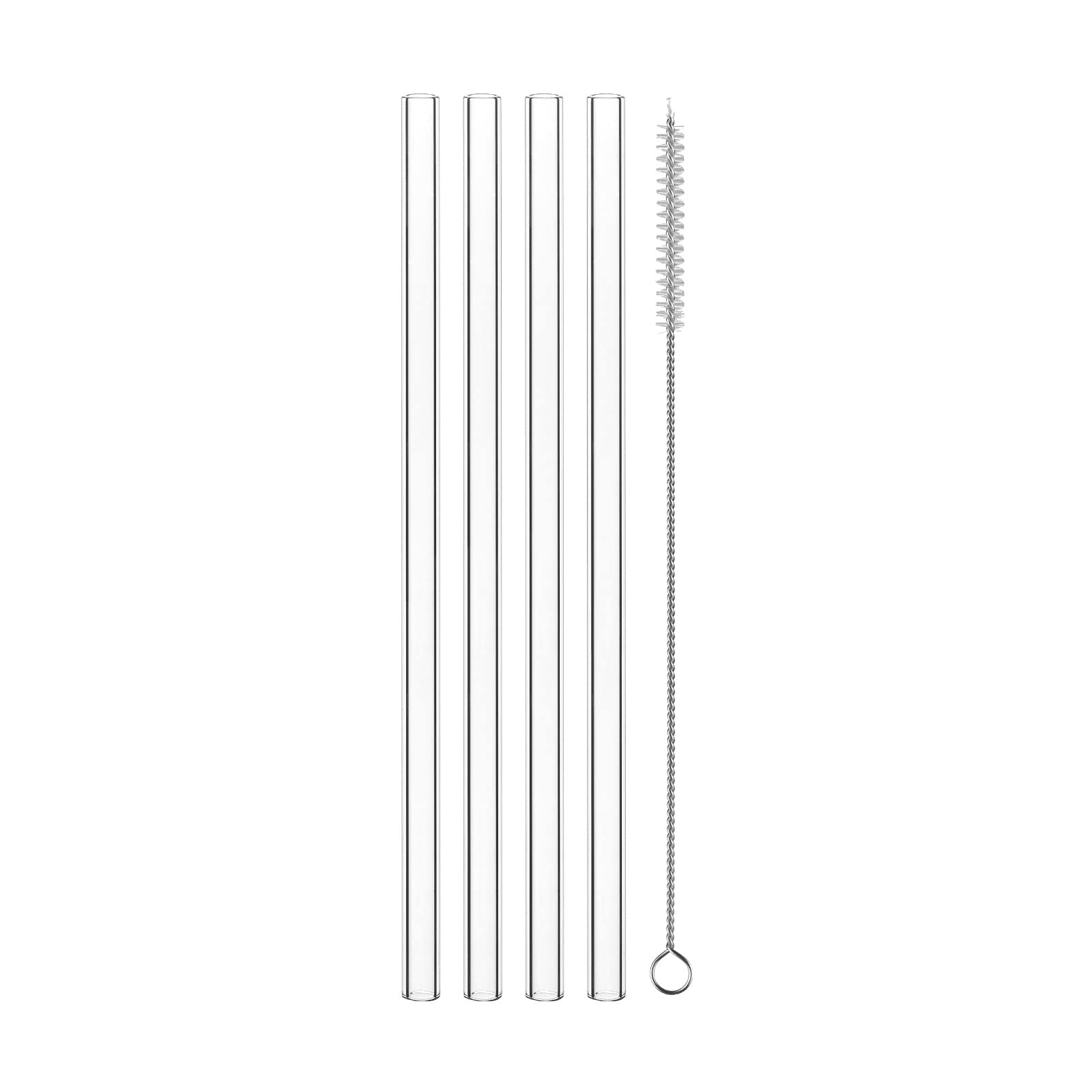 Spiegelau & Nachtmann Latte Macchiato Set Noblesse, Spülmaschinengeeignete Heißgetränke-Gläser, Glastrinkhalme 21 cm, 24-teiliges Vorteilsset, Kristallglas