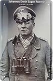  Unbekannt Blechschild 20x30 cm Erwin Rommel Weltkrieg Wehrmacht Deutsches Reich Legende Wüstenfuchs Metall Schild