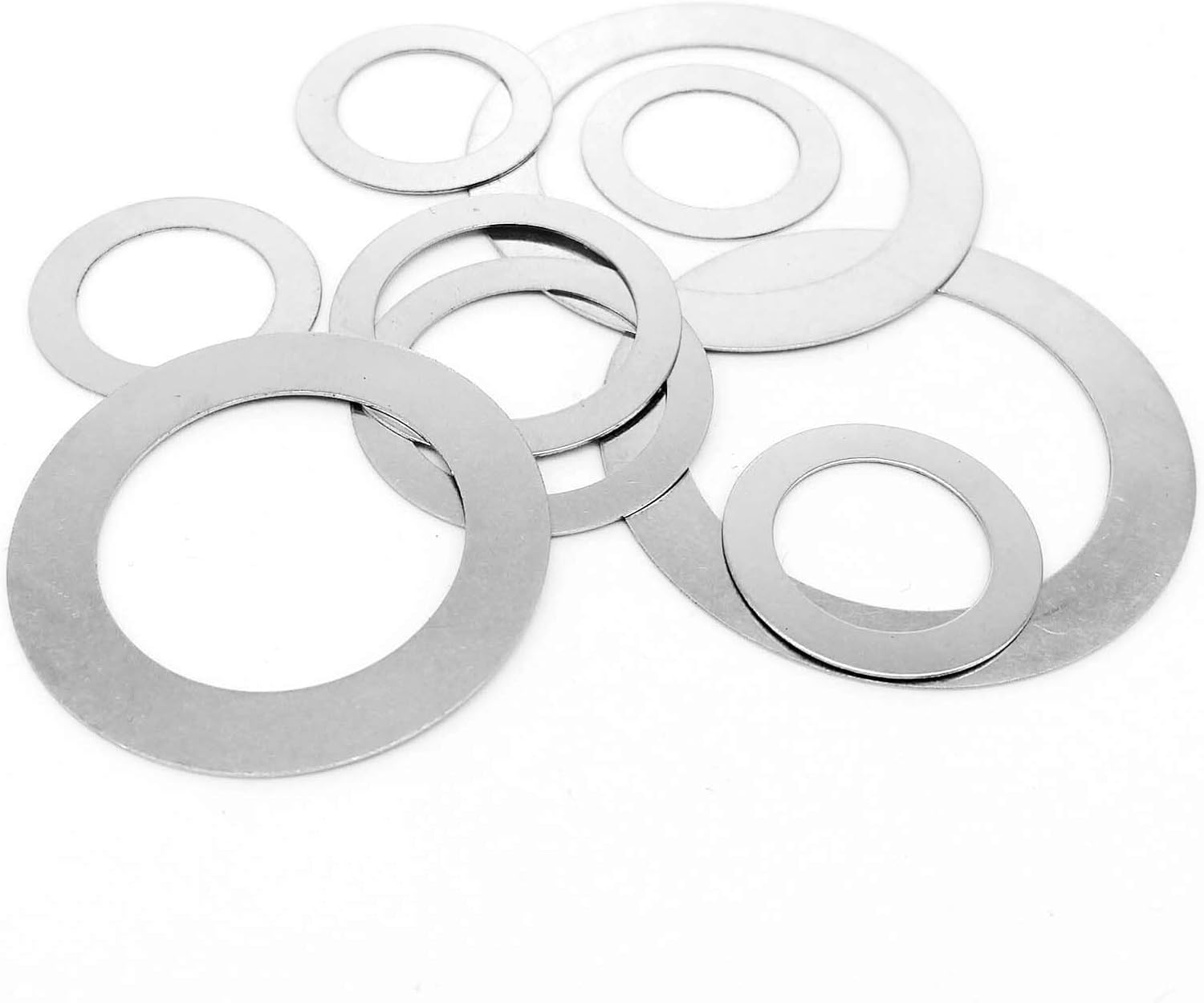 Lock washers 20pcs Stainless Steel Flat Washers Assortment, Width 0.2mm Thin Washers for Screws, OD 12-28mm High Precision Adjusting Gasket(M20x28)