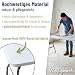 VOSS.garden Klapptisch 180x74x74cm Tragbar Weiß HDPE Kunststoff mit Stahlgestell Robust