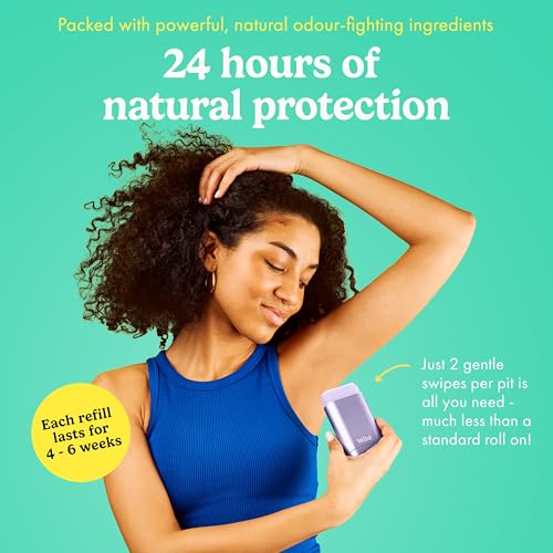 Wild - Natural Refillable Deodorant Variety Pack - Aluminium Free - Scents Include Fresh Cotton & Sea Salt, Cherry Blossom And Coconut & Vanilla Scents - Long Lasting Protection - 3