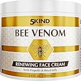 5Kind Bee Venom Renewing Face Cream with Propolis & Royal Jelly 100ml - Anti Aging Face Cream with Bee Venom for Men & Women - Bee Venom Cream for Wrinkles - Bee Venom Skin Restoration Cream