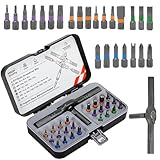25 in 1 Screwdriver Set, DIY Ratchet Magnetic Screwdriver Set, Multi Bit Magnetic Drive Set with Detachable Ratchet Handle, Portable Compact Repair Tool Kit for Furniture Computer Bicycle Gray