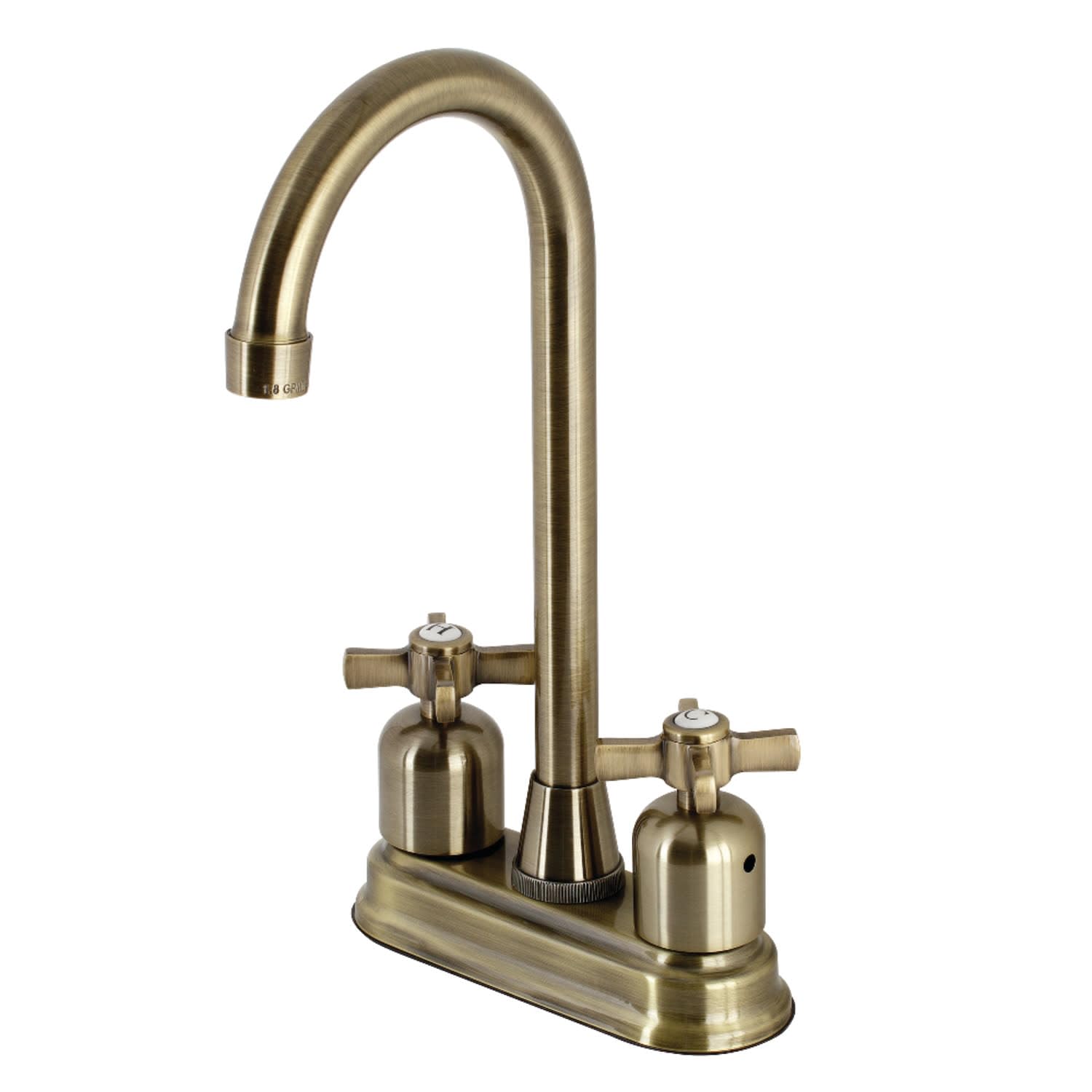 Robinet de bar Millennium Kingston Brass KB8493ZX mélangeur vintage à deux poignées
