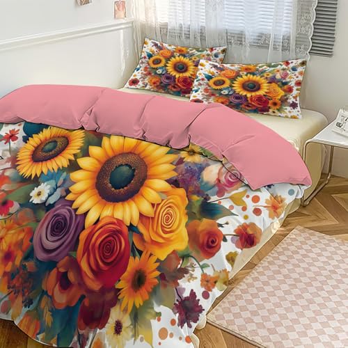 Fermeture éclair pratique sur cette housse de couette 140x200 cm - 3